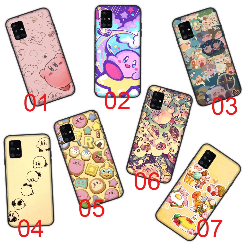 Kirby Game Design Black Soft Case เข้ากันได้กับ Motorola Moto Edge 5G G9 20 G Power Play Lite Plus E