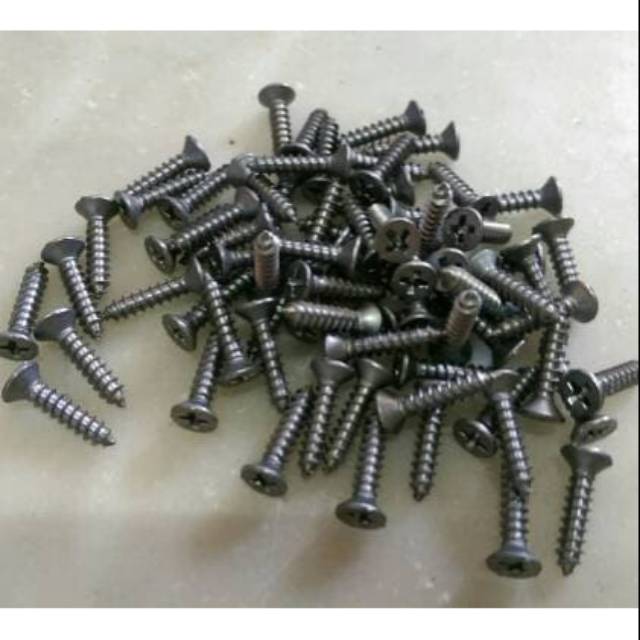 1.5 CM SHORT PLUS HEAD WOOD SCREW + 5/8" x 5
