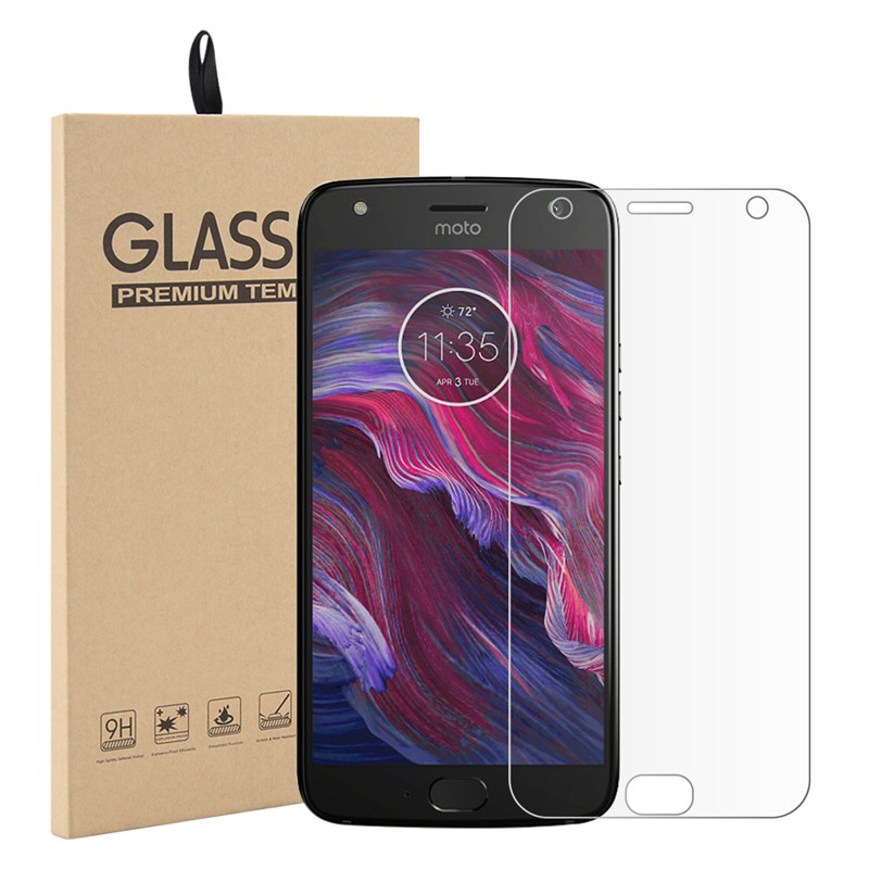 ฟิล์มกระจกนิรภัยกันรอยขีดข่วนสําหรับ Motorola Moto X4 1 ชิ้น
