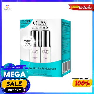 โอเลย์ไวท์เรเดียนซ์เอ็สเซ็นส์30 ดูโอเซทผลิตภัณฑ์ดูแลผิวหน้าOLAY WHITE RADIENCE ESSENCE 30ML DUO SET