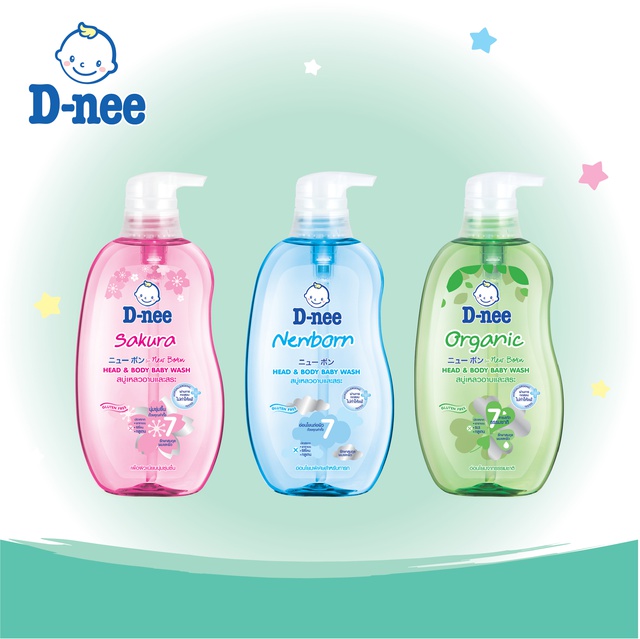 D-nee ดีนี่ เฮดแอนด์บอดี้ เบบี้วอช ครีมอาบน้ำดีนี่สูตรออร์แกนิค 380 มล. #3