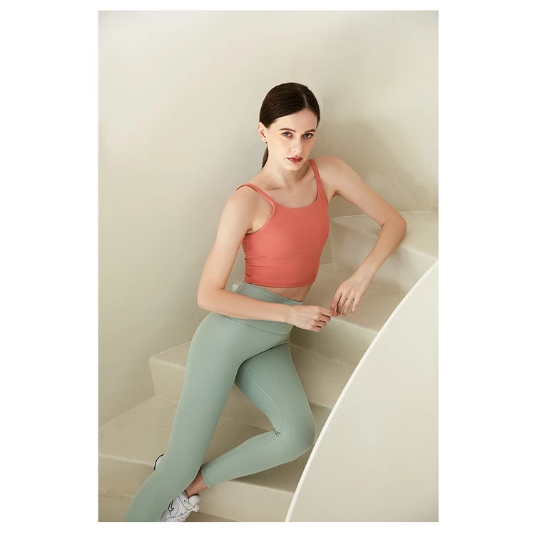 YOGA-623 สายเดี่ยวสปอร์ต มีฟองน้ำ ผ้ายืดหยุ่น เสื้อออกกำลังกาย thumbnail 9