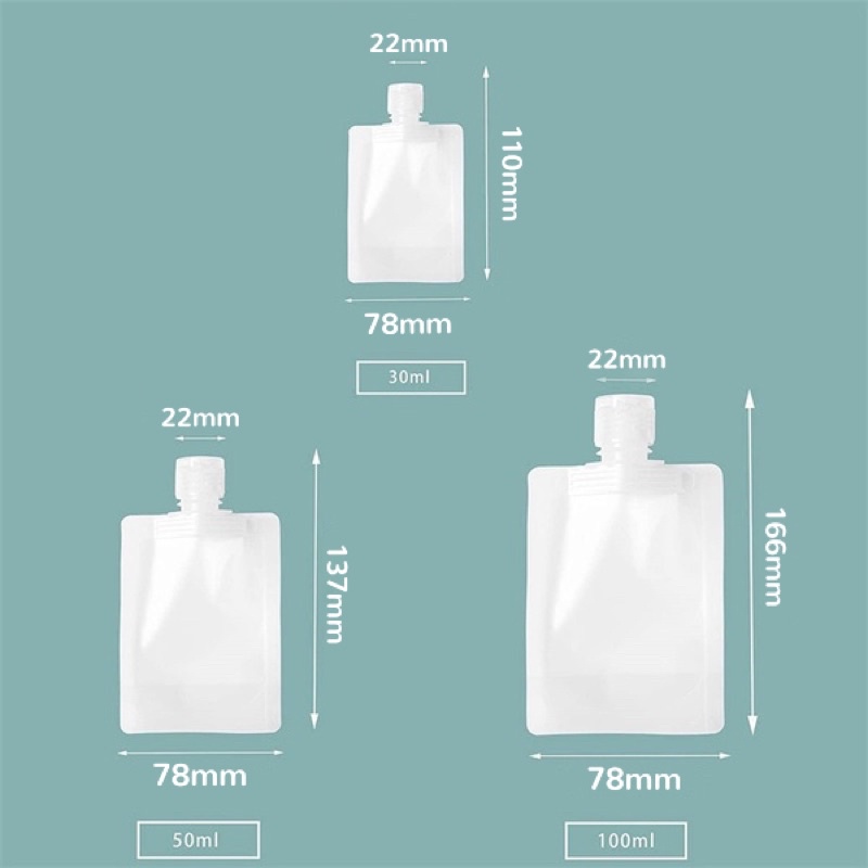 กระเป๋าใส่ขวดโลชั่น แชมพู เครื่องสําอาง ขนาด 30 มล. 50 มล. 100 มล. สําหรับเดินทาง