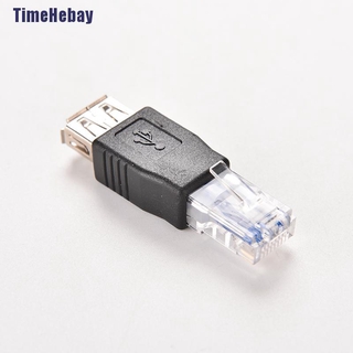 【THB】อะแดปเตอร์ซ็อกเก็ตเครือข่ายอีเธอร์เน็ต Rj45 ตัวผู้ เป็น USB AF A ตัวเมีย LAN