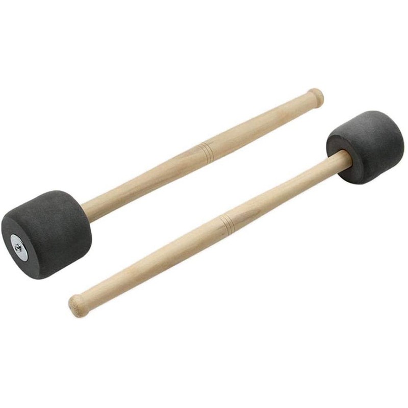 JDUE 4 Pack Bass Drum Mallets Sticks Percussion Mallets with EVA Foam
