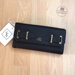 LYN ANTRONIA Long Wallet (outlet) สีดำ