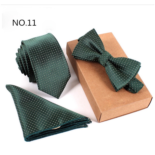 ร้อน 6 ซม.ผู้ชายคอ Tie Bow Hanky ชุดลาย Paisley Polka Dot เนคไทผ้าเช็ดหน้า Bows ชุดผู้ชายคลาสสิกงานแต่งงานกระเป๋าสแควร์ Tie ชุด