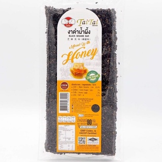 ขนมงาดำ ตราไทไทแบรนด์ (Black Sesame Bar) ขนาด 90กรัม (รสน้ำผึ้ง, ผสมลูกเดือย)