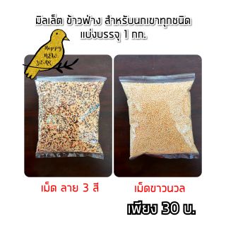 ข้าวนกเขา ข้าวฟ่าง มิลเลต นกเขาทุกชนิด แบ่งบรรจุ 1 กก.