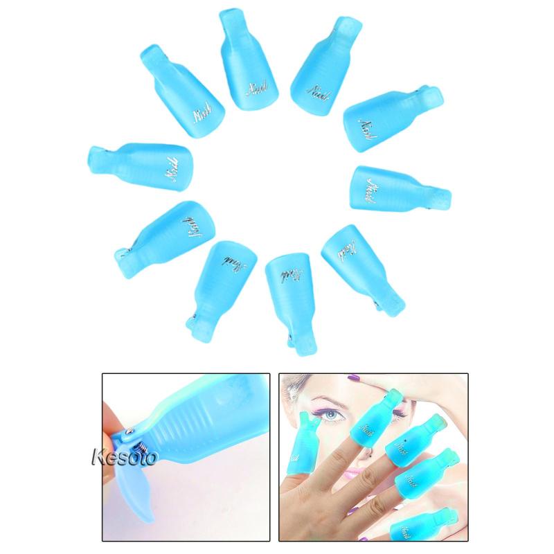 Nails Art Gel Caps Soak Off Clip Wearable Fingers Gel Remover Wraps