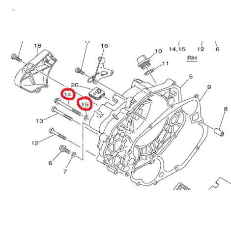 น้ํามัน SCREW SKIL TUGAR MINYAK HITAM 4T SKIL CHANGER Y125 Y125-ZR