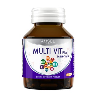 AMSEL MULTI VIT Plus Minerals 40 Capsules แอมเซล มัลติ วิท 40 แคปซูล 8859090058581