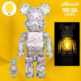 gachabox Bearbrick Jimmy Choo 100%+400% เปิดไฟได้ Light On - แบร์บริค ของแท้ พร้อมส่ง Be@rbrick Medicom Toy