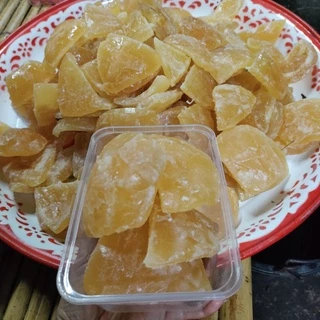 เปลือกส้มโอเชื่อมแห้ง ไม่มีน้ำเชื่อม กรอบอร่อย หวานแบบพอดีหอมหนึบหนับอร่อย500กรัม ราคา70บาท