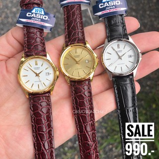 นาฬิกาข้อมือ CASIO ของแท้ สายหนัง ชาย-หญิง รุ่น MTP-1183 / LTP-1183E ประกันศูนย์เซ็นทรัล cmg 1 ปีเต็ม