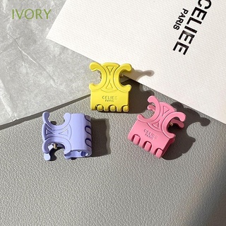 Ivory กิ๊บติดผมโลหะ ขนาดเล็ก สีแคนดี้ หรูหรา สําหรับผู้หญิง