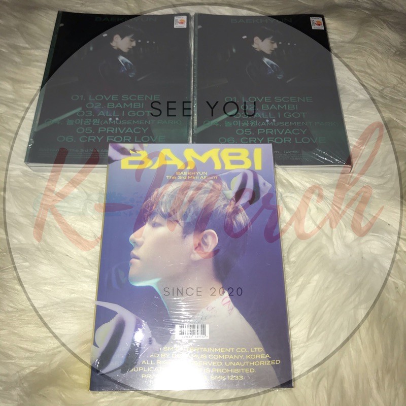 BAEKHYUN - อัลบั้ม BAMBI • seeyoukmerch