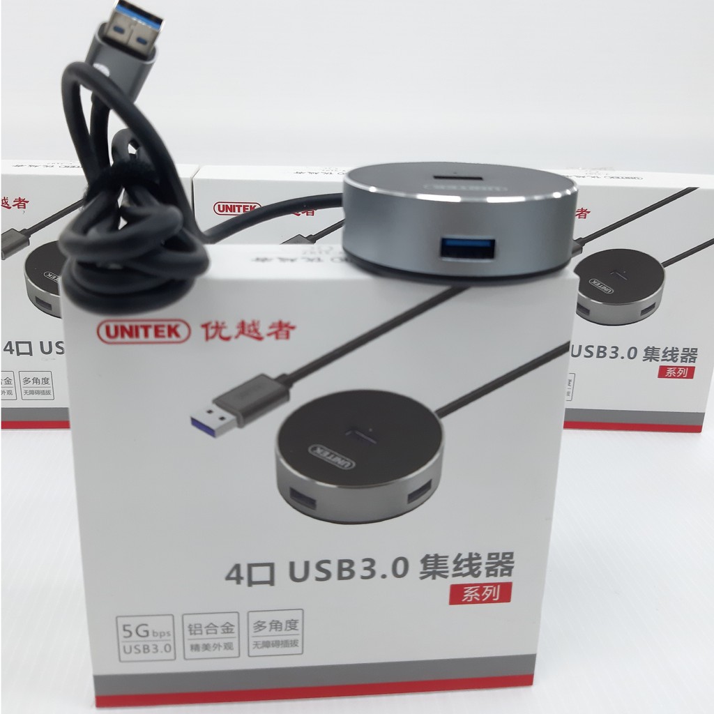 HUB USB3.0 Unitek Y-3197BBK USB  4 Port สายยาว1.2เมตร ของแท้ (พร้อมส่ง)