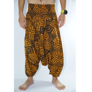 Harem pants กางเกงม้งเด็กดอย (Unisex) กางเกงม้งยาว กางเกงผ้าฝ้าย