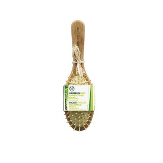 พร้อมส่ง🔥🔥หวีไม้ The body shop Hair Brush with bamboo pins