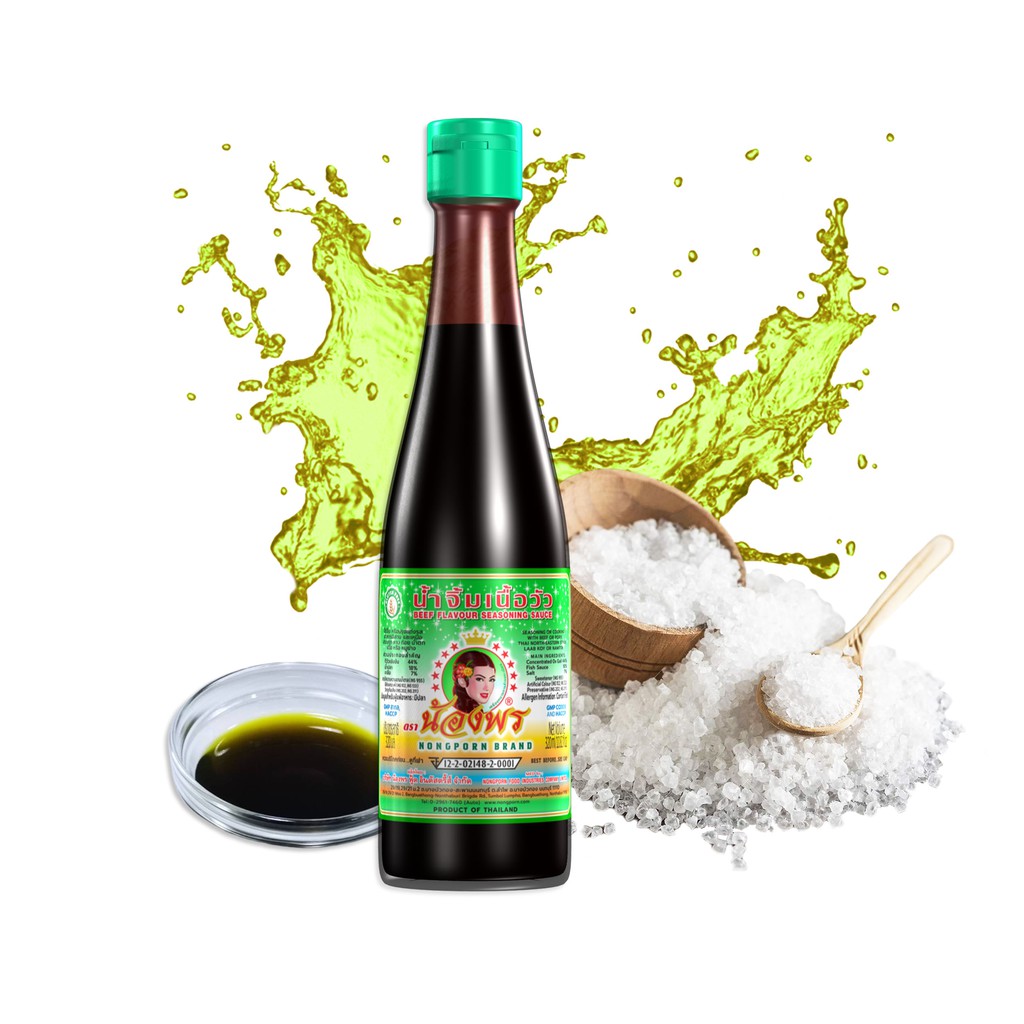 NONGPORN น้ำจิ้มเนื้อวัว (ดีวัว) ตราน้องพร ขนาด 630ml. (แบบขวด)