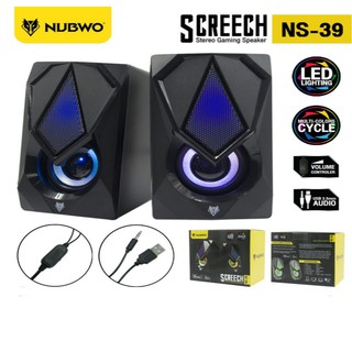 Nubwo รุ่น NS-39 Speaker USB Screech ลำโพงมีไฟ (สินค้ามีพร้อมส่ง)