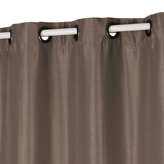   ม่านEYELET SILKY UV 140X250 น้ำตาล HOME LIVING STYLE