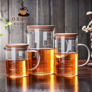 แก้ว borosilicate สูง 350ml / 500ml ถ้วยกาแฟนมจบการศึกษาถ้วยทนความร้อนระเบิดไมโครเวฟแก้วนม