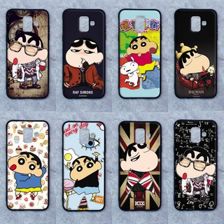 เคส Samsung  A6  ลายชินจัง  ขอบนิ่มหลังแข็ง เคสมือถือ เคสโทรศัพท์ Case