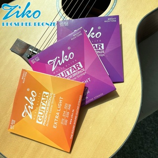 Ziko สายกีตาร์โปร่ง เล่นง่าย ไม่เจ็บนิ้ว Acoustic Guitar String รุ่น DP