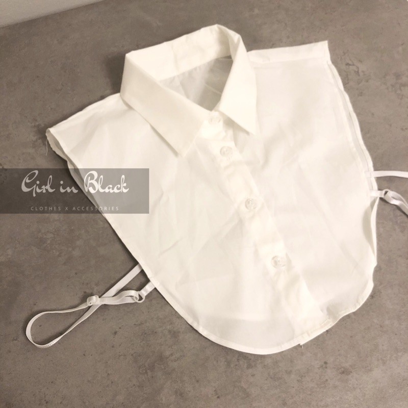 🖤พร้อมส่ง ปกคอเสื้อแบบถอดออกได้/ปกเชิ้ตปลอม มีสีขาวและสีดำค่ะ  📸ภาพถ่ายจากสินค้าจริง - รูปที่ 3