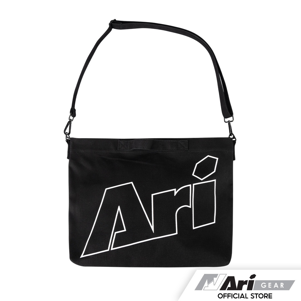 ARI SHOULDER BAG - BLACK (AHW1197-01) กระเป๋าสะพายไหล่ อาริ SHOULDER BAG สีดำ