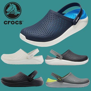 Crocs LiteRide Clog รองเท้าชายหาดรองเท้าแตะเย็นรองเท้าผู้ชายรองเท้าผู้หญิงรองเท้าชายหาดรูรองเท้าแตะ