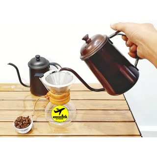 กาดริป กาแฟ พร้อมฝาปิด กาต้มน้ำ Coffee Drip Kettle