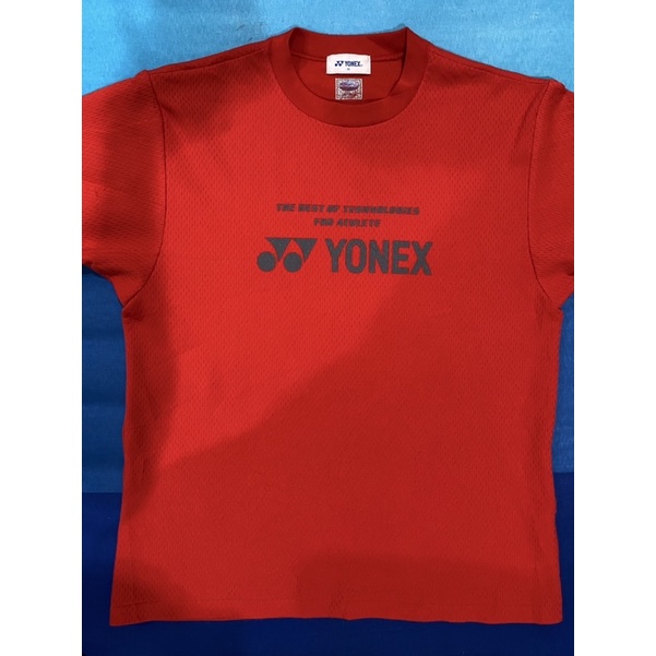 (พร้อมส่ง ของแท้) เสื้อยืดคอกลมแบดมินตัน Yonex Very Cool สีแดง