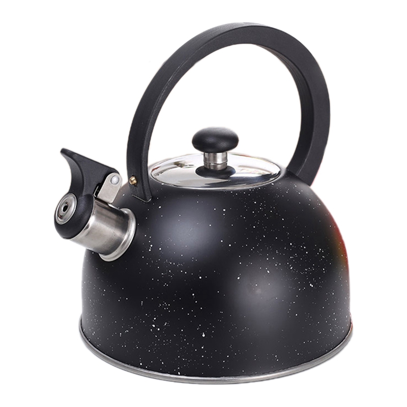 2.5 Liter Tea Kettle Natural Stone Marble Finish Stovetop Kettle with AntiHot Handle, AntiRust