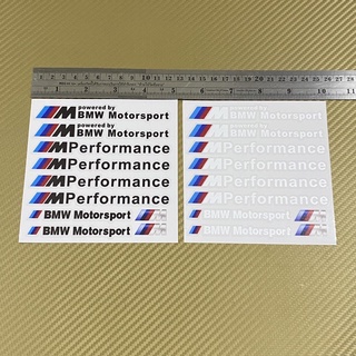 สติ๊กเกอร์*bmw Motorsport  งานพิมพ์อิงค์เจท ตัวหนังสือตัวเล็ก ( ราคาต่อแผ่น มี 10 ดวง )