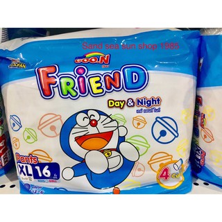 แพมเพิส ผ้าอ้อมเด็ก Goon Friend ไซส์ XL สำหรับเด็กน้ำหนัก 12-17 กก. (16 ชิ้น)