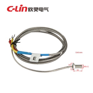 เทอร์โมคัปเปิ้ล Thermocouple รุ่น WRNT-02 ขนาด M6x1 (Dia6mm), 0-400ํC, K-TYPE, Length 3M. "C-LIN"