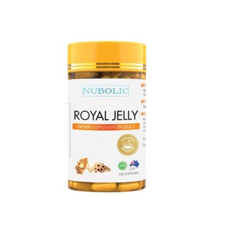 [ใส่ MTNBL1 ลด75.-] Nubolic Royal Jelly นูโบลิก รอยัล เจลลี่ อาหารเสริม นมผึ้ง นำเข้าจากออสเตรเลีย 174 กรัม (120 แคปซูล)