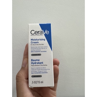 CERAVE Moisturising Cream 15 ml ครีม บำรุงผิวแห้ง หน้าและผิวกาย เนื้อเข้มข้น เซราวีครีม