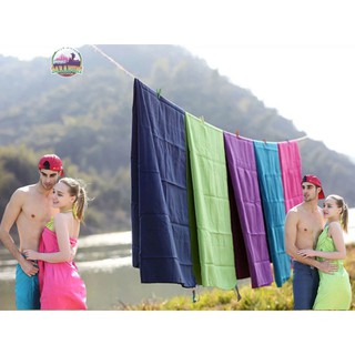 SANTO ผ้าเช็ดตัวแห้งเร็ว  Microfiber สำหรับแค้มป์ปิ้ง เดินป่า ท่องเที่ยว