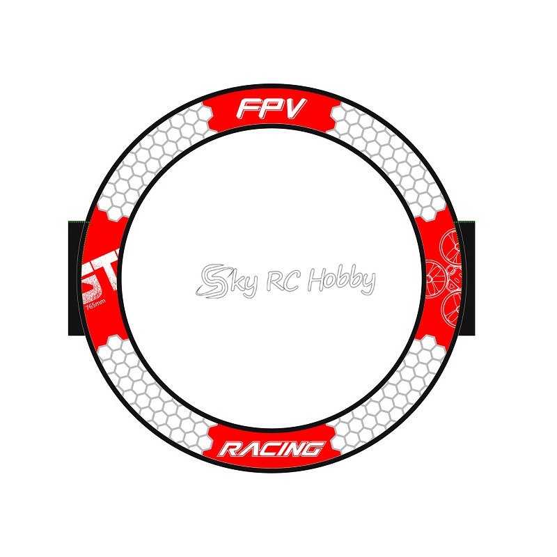 Ldarc ประตูแข่ง ทรงกลม พับได้ 765 มม. FPV สําหรับโดรน