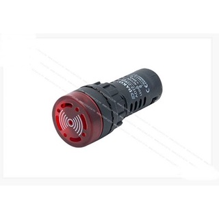 ไพลอตแลมป์ (Pilot Lamp) 22mm. 380V ประเภทออด ชนิดมีแลมป์ สีแดง # AD22MR-R380