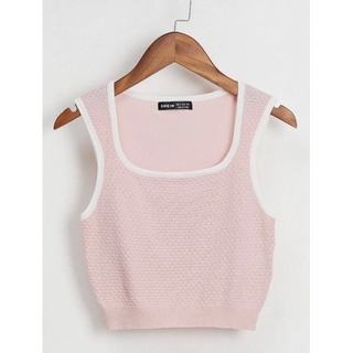 Shein Crop Knit Top เสื้อครอป เสื้อถัก ของใหม่✨