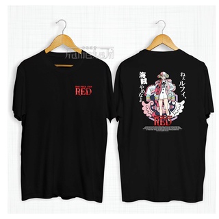 Kaos เสื้อยืด ผ้าฝ้าย พิมพ์ลายอนิเมะ Onepiece Red Shanks Daughter Movie สไตล์ญี่ปุ่น โอเวอร์ไซซ์ 30s สําหรับผู้ชาย ผู้หญิง