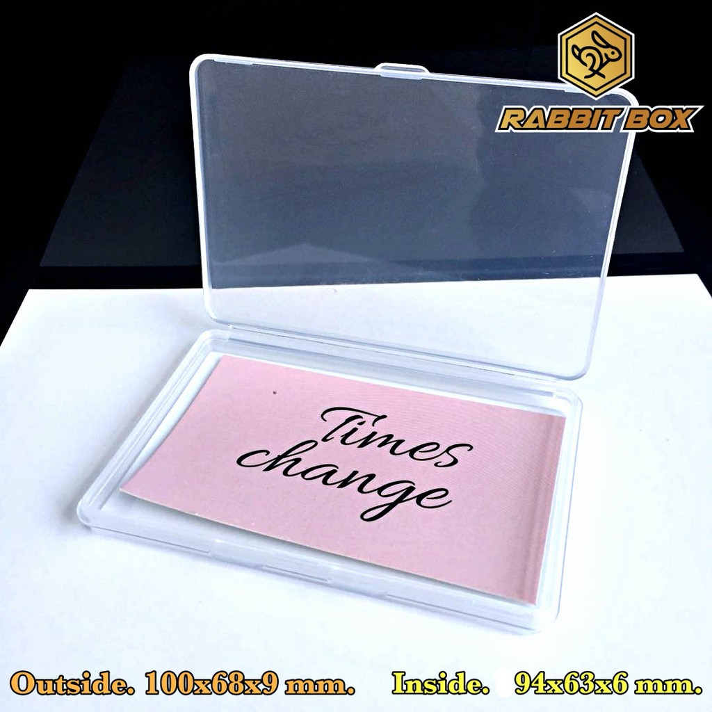 กล่องพลาสติก ขนาด 100x68x9 mm. (ขนาดช่องใส่ของ 94x63xสูง6 mm.) สำหรับใส่สิ่งของขนาดเล็ก อื่นๆ