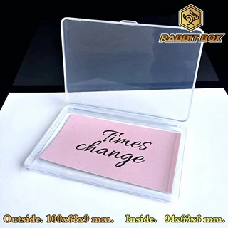 กล่องพลาสติก ขนาด 100x68x9 mm. (ขนาดช่องใส่ของ 94x63xสูง6 mm.) สำหรับใส่สิ่งของขนาดเล็ก อื่นๆ