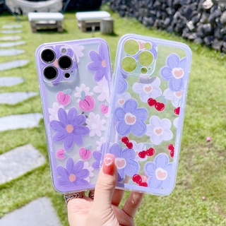 เคสโทรศัพท์มือถือแบบนิ่ม ลายเชอร์รี่ พีช ดอกไม้ สําหรับ vivo Y15s Y15a V15 Pro V15 V5 V5s V5 Lite Y66 Y65 Y67 V9 Youth Y85 V11i V17 Pro S1 Pro S7 V20 Pro SE