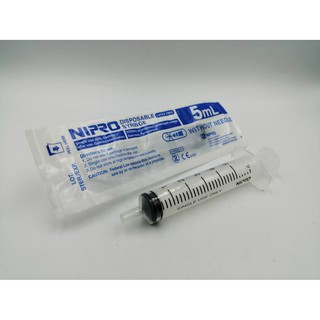 (พร้อมส่ง)ไซริงค์พลาสติก,กระบอกฉีดยา SYRINGE NIPRO ขนาด 5ml 50ml